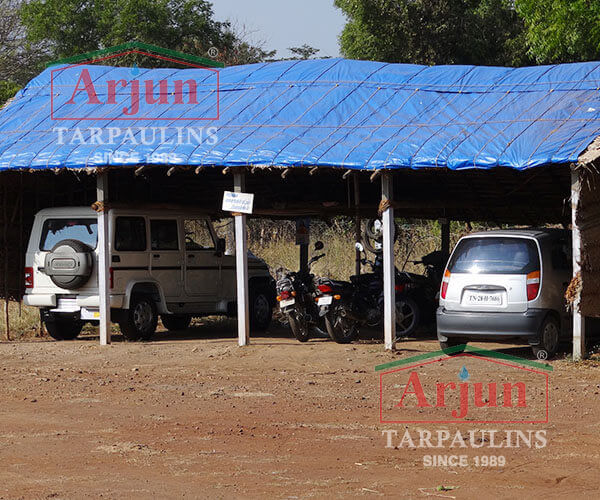 Plastic cover sheds for vehicle parking